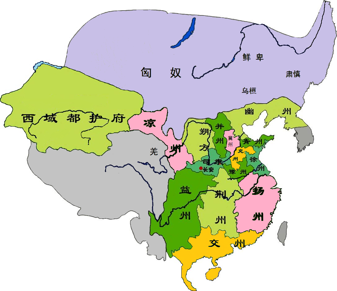 汉朝地图