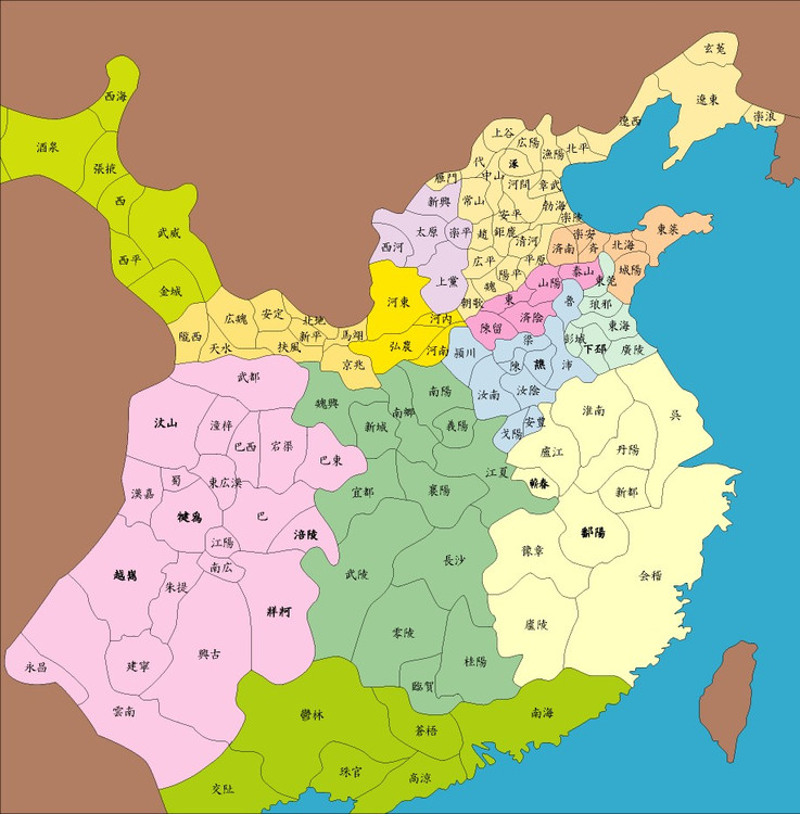 汉朝地图